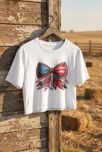 American Flag Coquette Bow