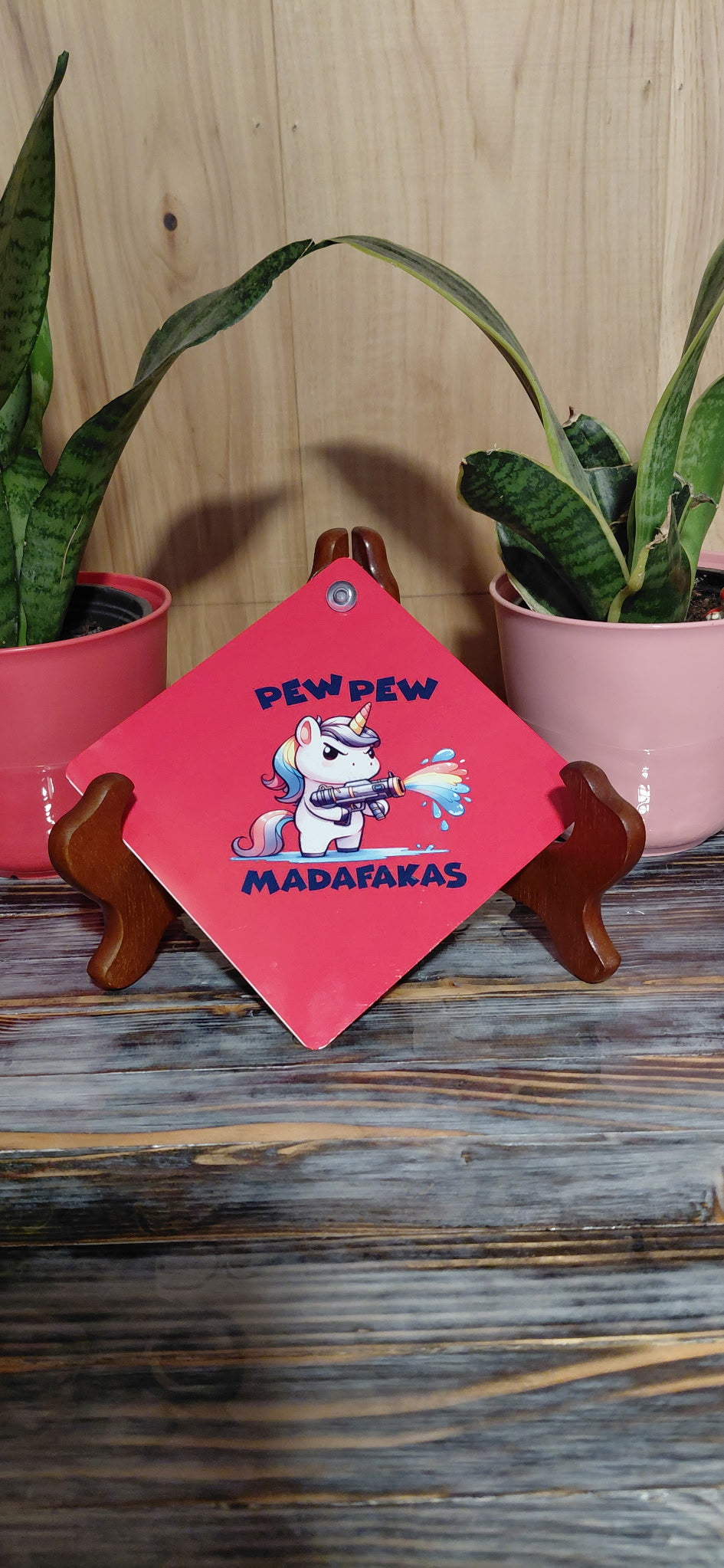 PEW PEW MADAFAKAS Car Sign