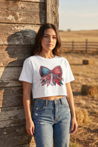 American Flag Coquette Bow