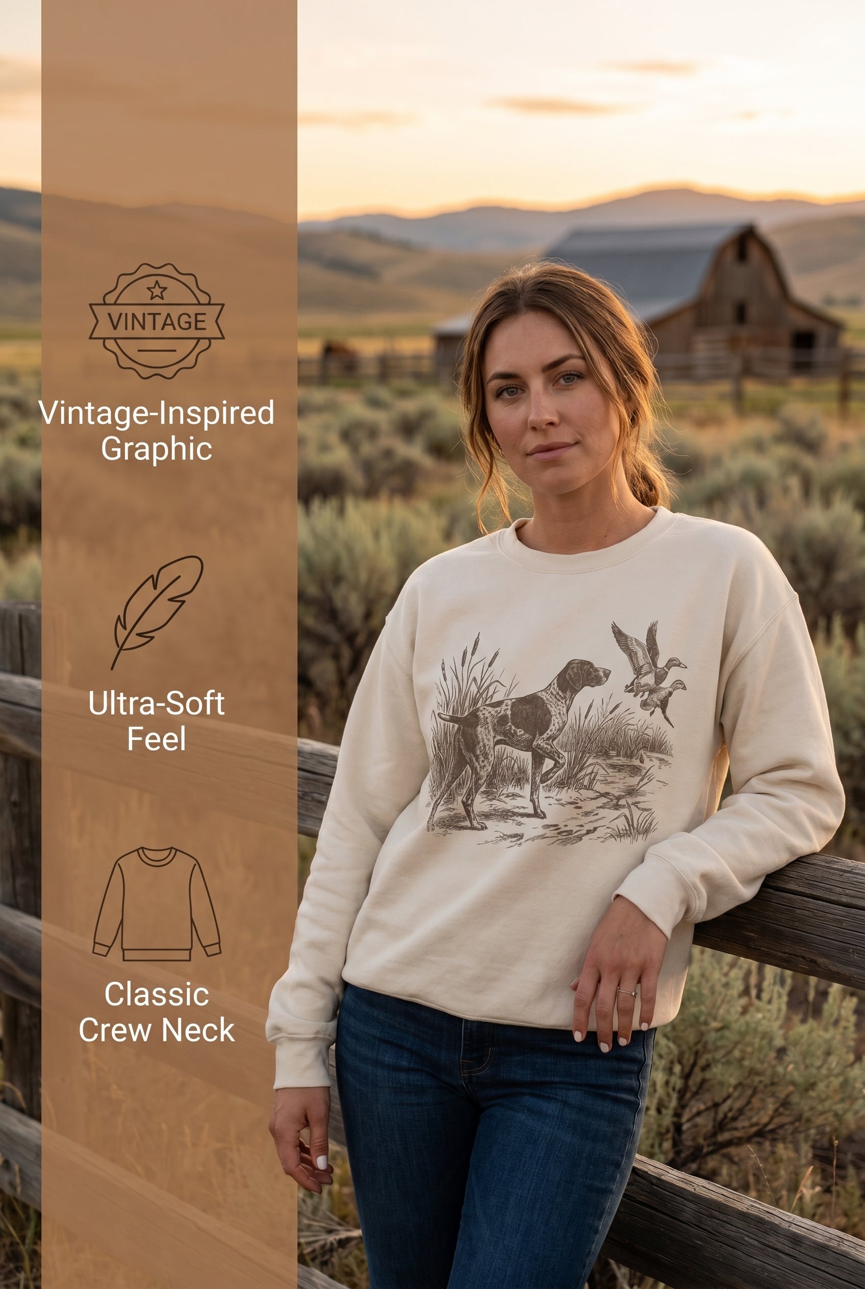 Duck Hunting Pointer Dog Sweater