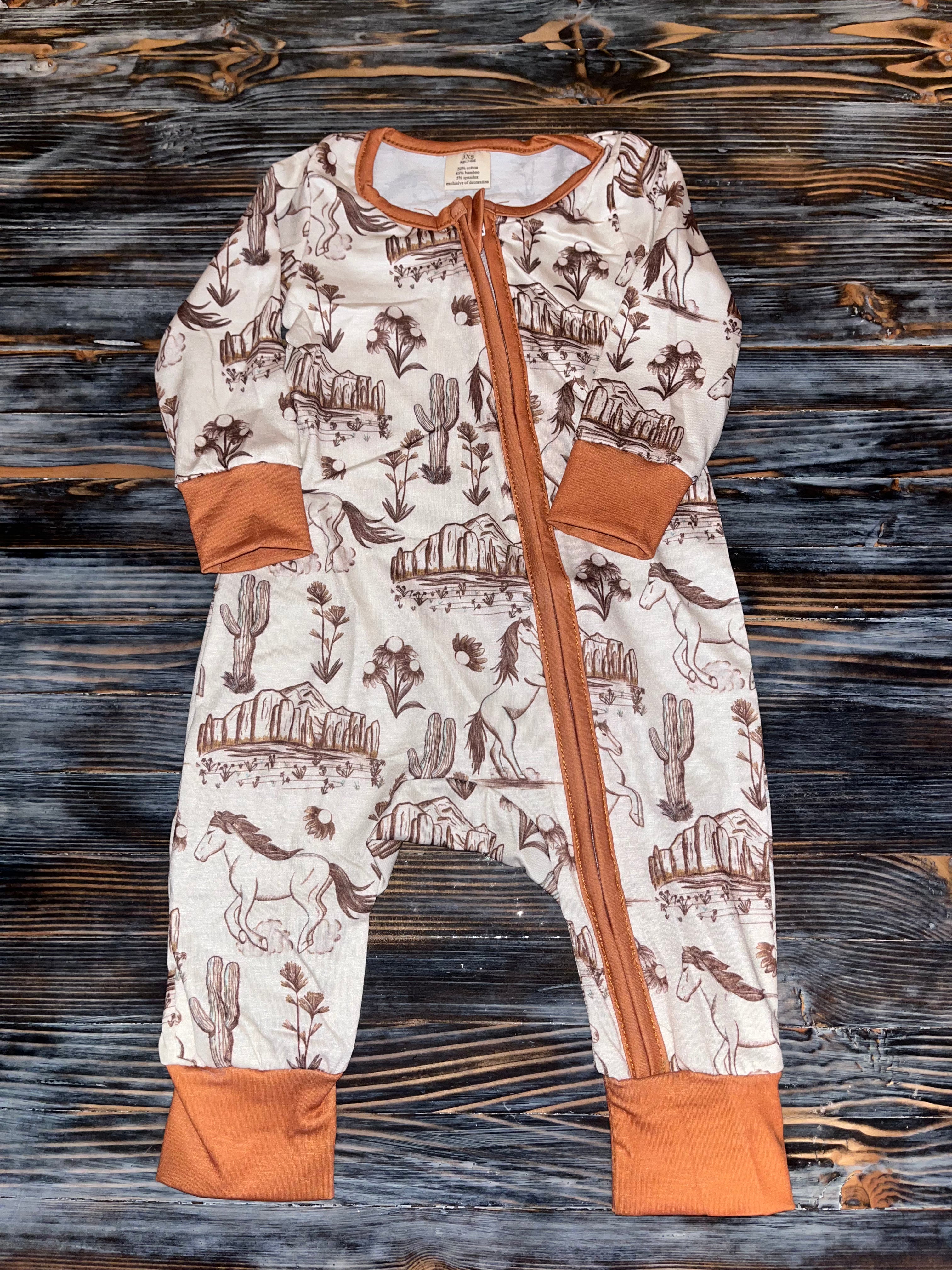 Baby Western Rodeo Zip Sleeper