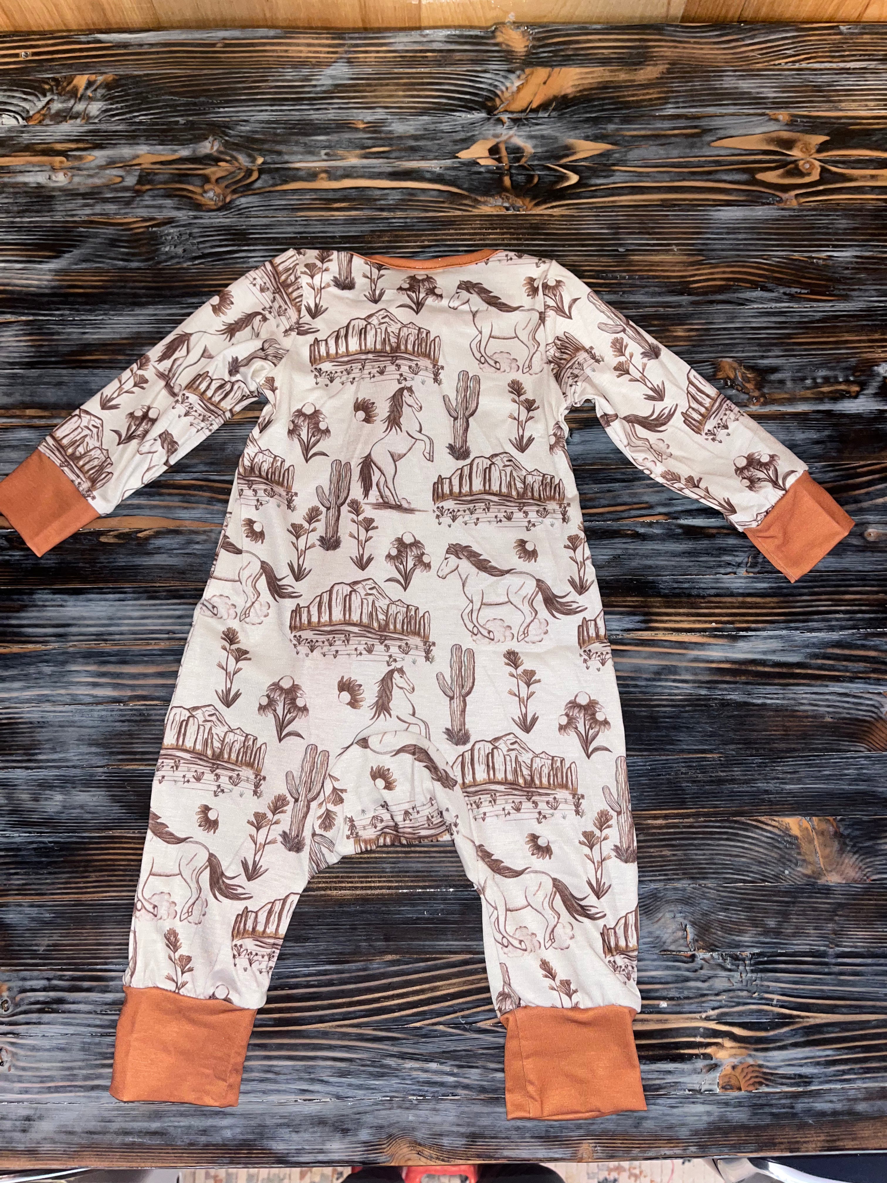 Baby Western Rodeo Zip Sleeper