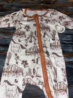 Baby Western Rodeo Zip Sleeper