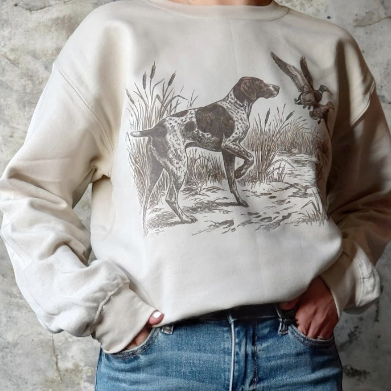 Duck Hunting Pointer Dog Sweater
